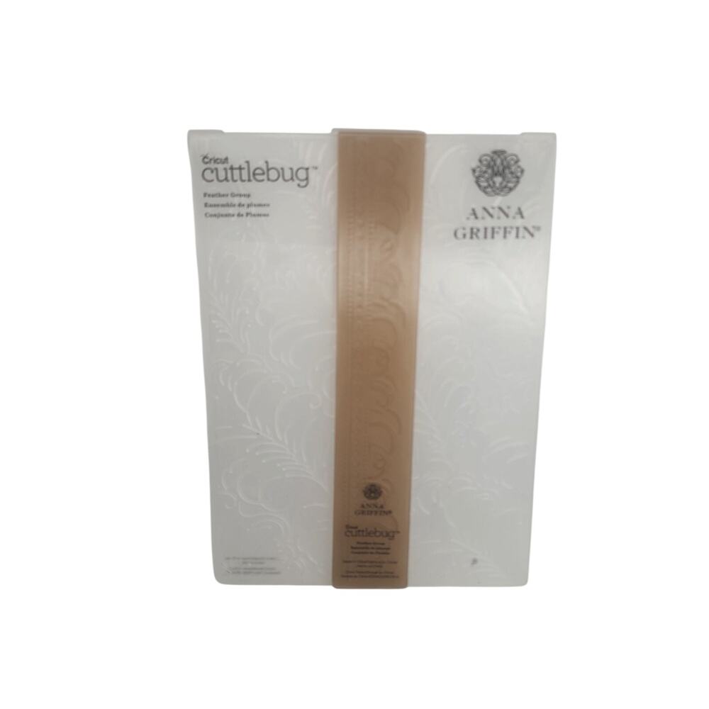 Anna Griffin Cricut Cuttlebug Feather Group Embossing Folder 5"x7"